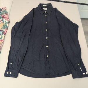 Hartford Dark Blue Polka Dot Shirt